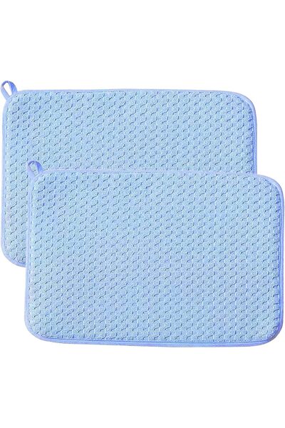 Arabest 2Pcs Dish Drying Mat, Microfiber Drying Pad, Absorbent Dishes Drainer...
