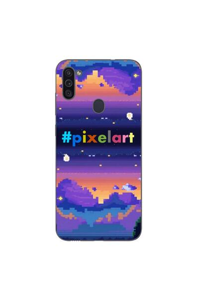OEM Θήκη συμβατή με Samsung Galaxy A11 από σιλικόνη gel TPU με σχέδιο Pixel A...