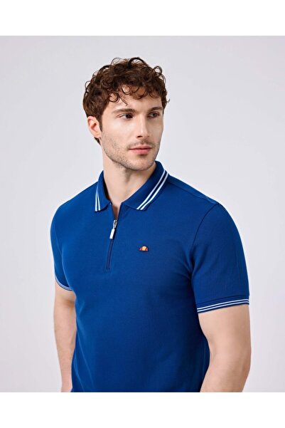 Ellesse Мъжка памучна синя тениска с поло яка 6Sm5051