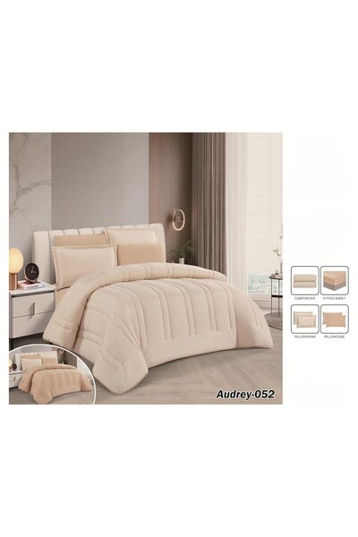 ALMIAAD Summer Plain Double-Sided Duvet Cover Set, Full Filling, Royal, 4 Pie...