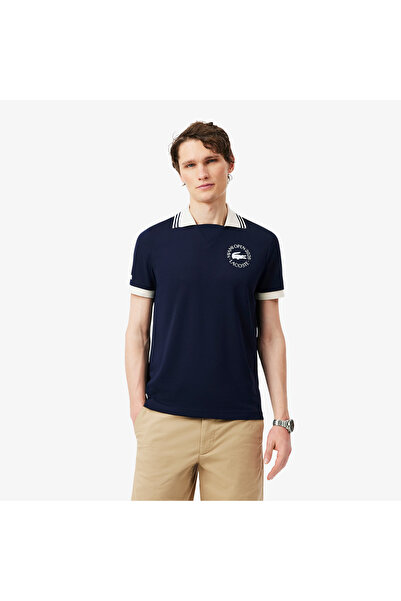 Lacoste Erkek Regular Fit Baskılı Lacivert Polo