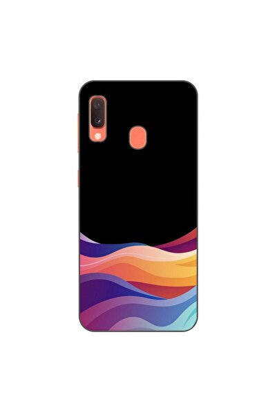 OEM Калъф, съвместим със Samsung Galaxy A20e, силиконов гел TPU, с шарка Неон...