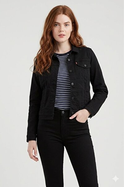 Levi's Women's Original Trucker Soft Black Women's Trucker 2994500380