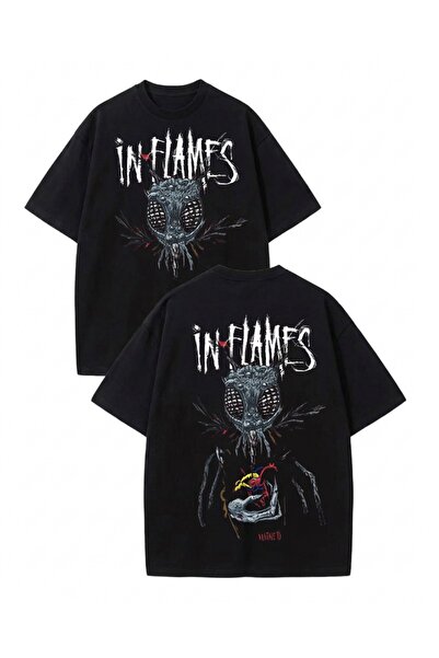 Touz Moda In Flames majica sa printom, unisex, oversize