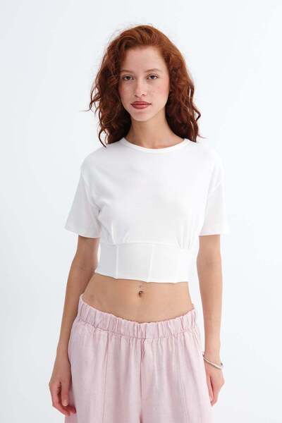 Addax Corset Detailed T-Shirt P261042