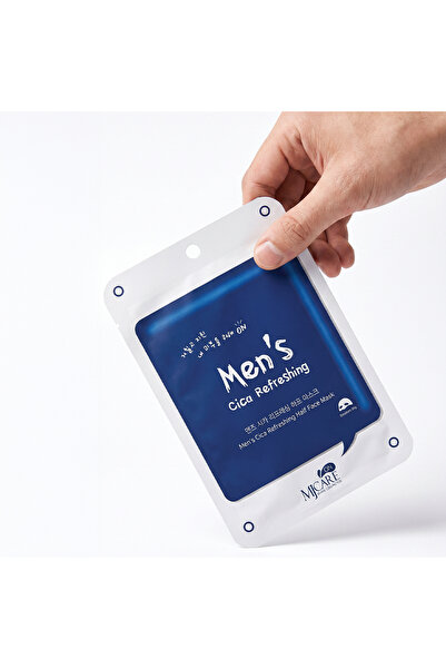 Mjcare Men's Cica Refreshing Mask 20'li - Erkeklere Özel Canlandırıcı Yarım Yüz Maskesi