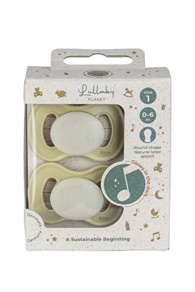 LULLABY PLANET Set doua suzete round, 0-6 luni,