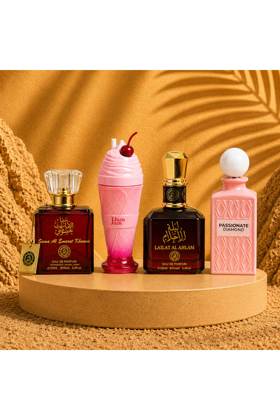 Ayelet SET 4 PARFUMURI DAMA - Jam Jam + Passionate Diamond + Lailat + Sama Al...