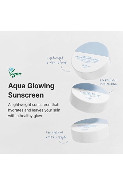 Aqua Glowing Sunscreen SPF50+ PA++++ | Bambu Ceramide Panthenol Nemlendirici Güneş Koruyucu 45 ml