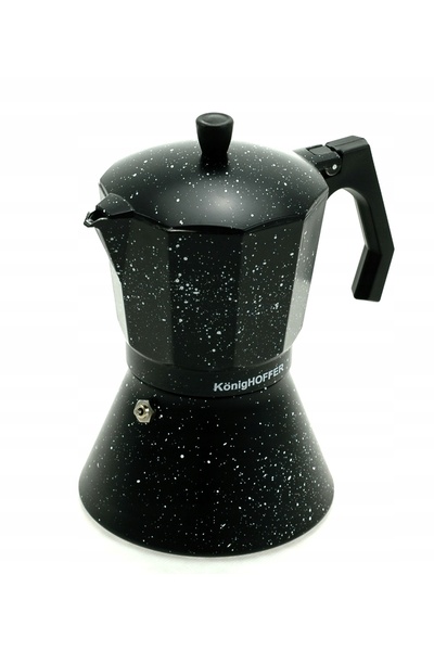 Konighoffer KAWIARKA INDUCTION Infuzor Italian Negru Granit Marmură 300ml