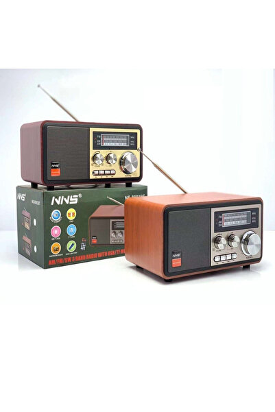 Vivendo Radio cu aspect retro si player muzical NS-8093BT, USB/TF, Bluetooth ...
