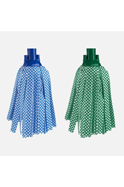 Z Store Rezerve mop - Albastru și Verde, 2 bucăți