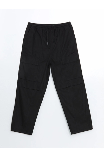 LC Waikiki Black Comfortable Fit Men's Cargo Pants