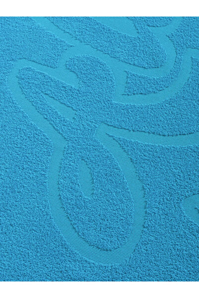 LC Waikiki Blue Patterned women's beach towel 70x140 cm
