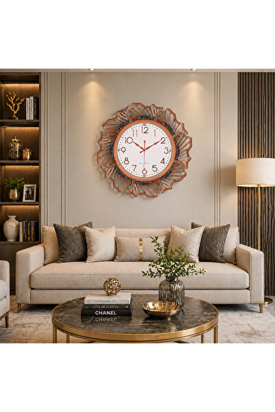 Vivendo Ceas de perete modern decorativ 57 cm design elegant cu cadran mare s...