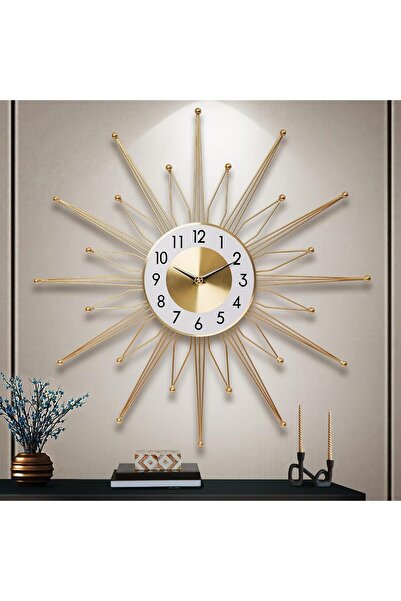 Vivendo Ceas elegant de perete, cu design modern si elemente nautice, mecanis...