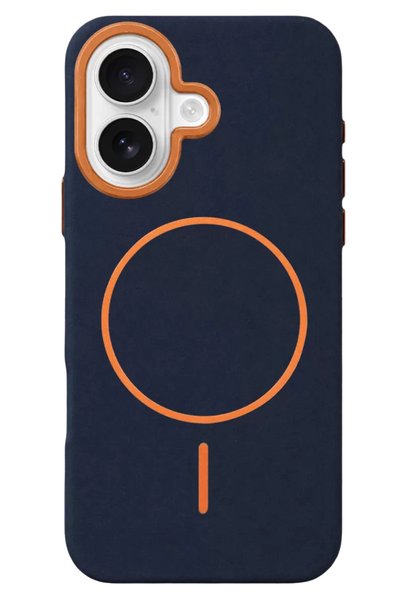 northcity n Joko Apple iPhone 17 Compatible Luno Leather Magsafe Cover - Blue