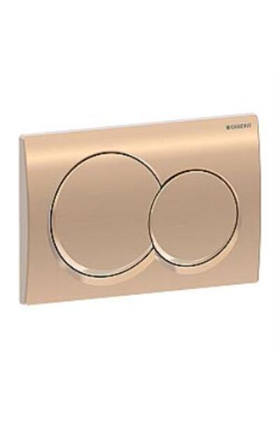 Geberit Alpha01 115.035.QA.1 Kumanda Kapağı - Çift Basmalı - Bronz