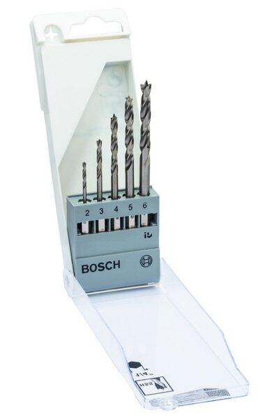Bosch Ahşap Matkap Ucu Set 2-6 mm 1/4 Hex Şaft 2608595525