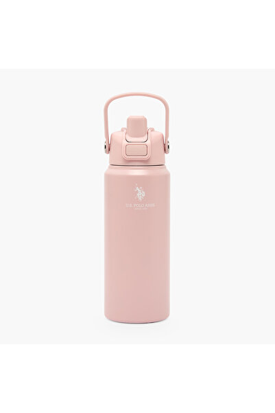 U.S. Polo Assn. يو إس بولو أس إن. زجاجة ماء من الفولاذ المقاوم للصدأ مع فوهة ...