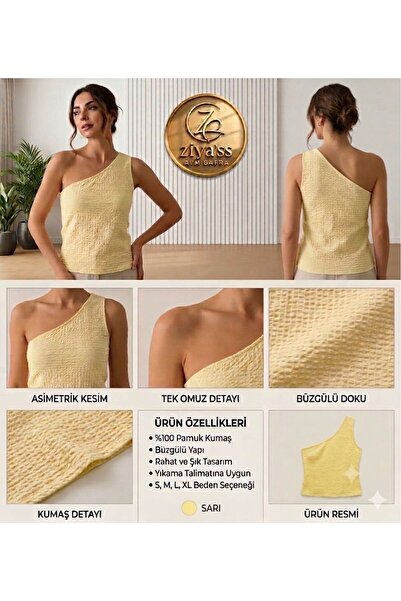 ZİYASSMODA TEK OMUZ ASİMETRİK KESİM TEK OMUZ BODY