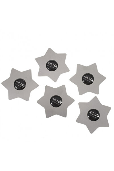 xili Clips Metalic Hexagon, Set 5 bucati