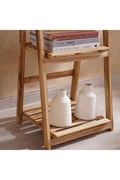 PAN HOME Carlton 4-tier Wooden Planter Stand 41x32x112cm - Natural