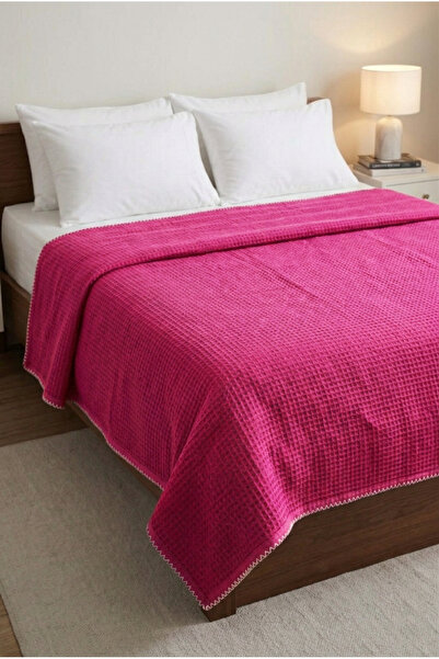 Motif Tekstil غطاء سرير مزدوج من القطن 100% بنمط الوافل 180×230 سم