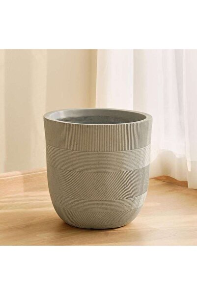 PAN HOME Rihan Polyresin Planter 35x35x34cm - White