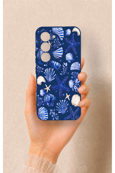 Vip Case Tecno Spark 40 Pro Uyumlu Deniz Kabuğu Desenli Silikon Kılıf