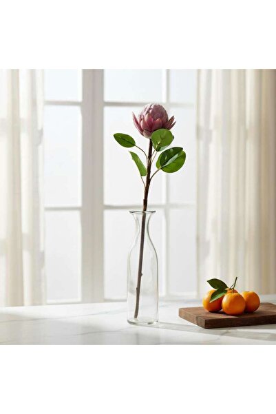 PAN HOME Artificial Protea Stem Flower H45cm - Purple