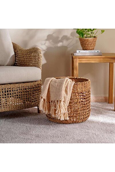 PAN HOME Estella Seagrass Storage Basket 37x39x35cm - Natural