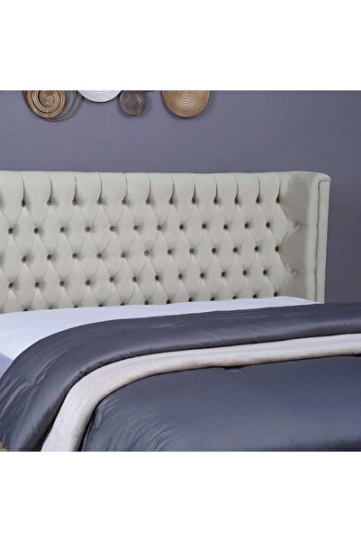 PAN HOME Neptune Headboard Velvet White L-180 : H-125 Cm