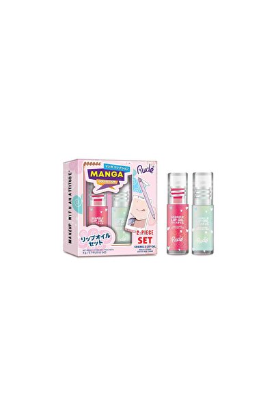 RUDE cosmetics Set of 2 x lip gloss with glitter, pH-reactive, color-changing...
