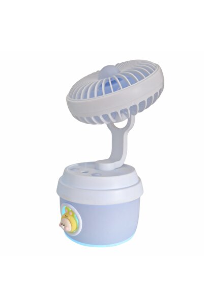 Naimeed Company Ventilator și umidificator, cu baterie, Naimeed D5833, USB, Albastru, 110x210x105mm