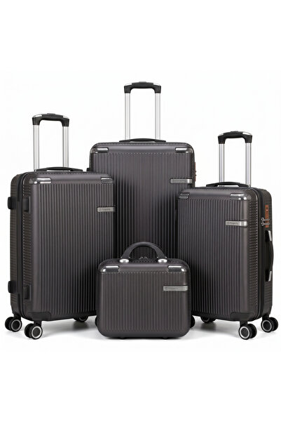 Sister 4 Piece ABS Luggage Set 13/20/24/28 Inch Includes Cosmetic Bag, Hard S...