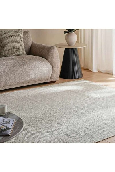PAN HOME Sandy Flatweave Rug 160x230cm - Cream & Green