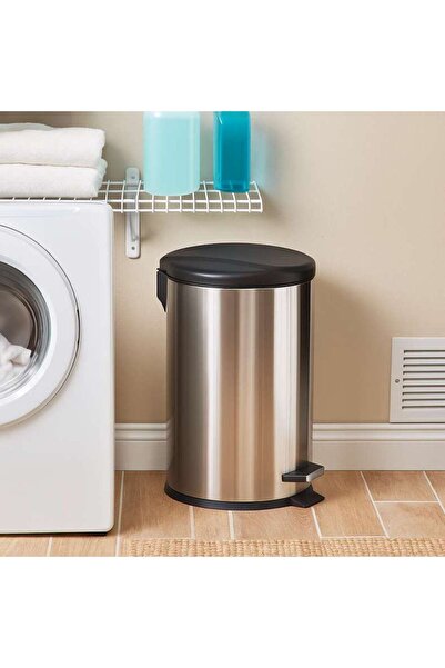 PAN HOME Simple Soft Close Step Bin 30l D29.2x65cm - Chrome