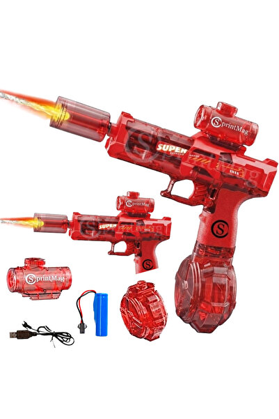 SprintMag Pistol cu Apa Electric Automat Speed Amortizor LED Interactiv Acumu...