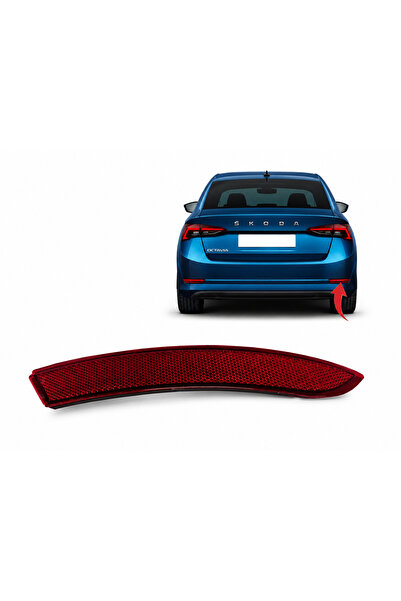 Orjinal Skoda Octavia 4 Sağ Arka Tampon Reflektörü Kedi Gözü 5E7945106 Montaj...