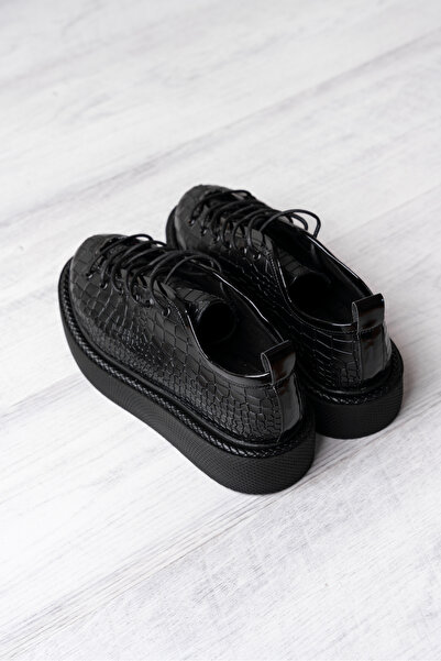 exclusives.ro Pantofi Play - Croco Black
