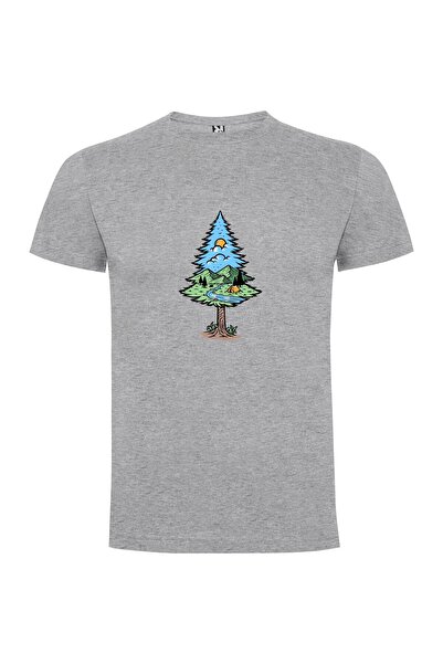 iLovePrints Majestic Pine Tree Scene Tshirt