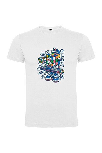 iLovePrints Rubik's Multicolored Fusion Tshirt