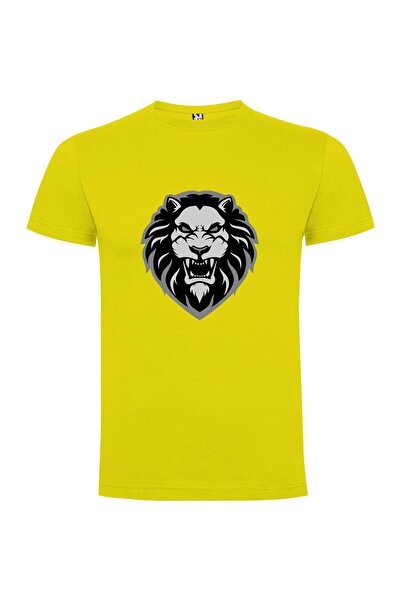 iLovePrints Regal Lion Emblem Tshirt