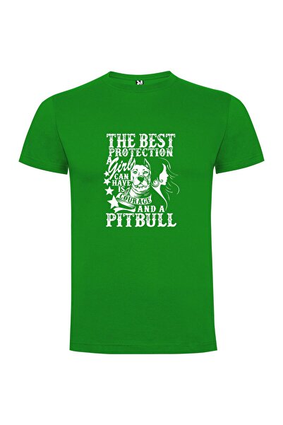 iLovePrints Pitbull Protector Girl Tshirt