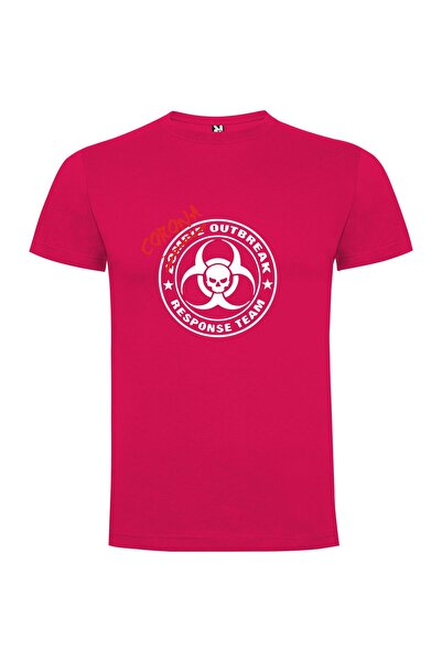 iLovePrints Corona Biohazard Sticker Tshirt