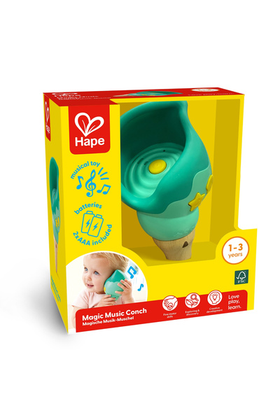 Hape Jucarie - Microfon cu inregistrare sub forma de scoica varsta 1 an+,3 ani+