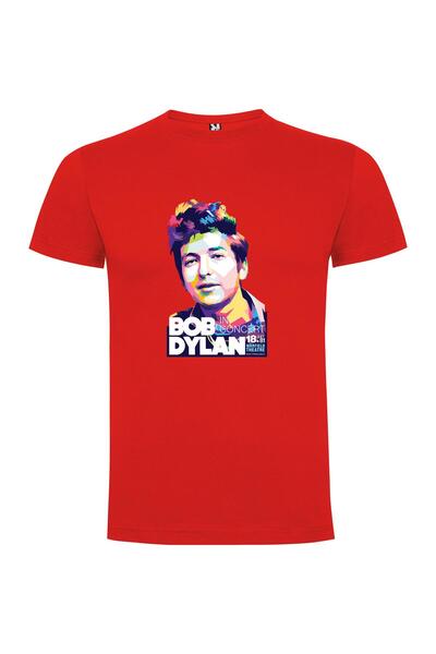 iLovePrints Pink Bob Dylan Psychedelia Tshirt