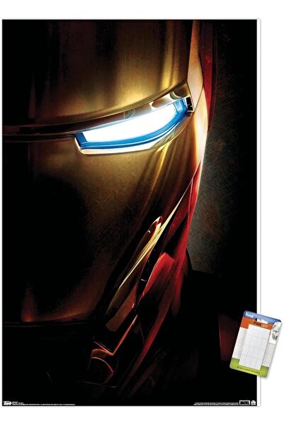 ESSESORIES Marvel Iron Man One Sheet Movie Poster Wall Art Room Decor Self Ad...