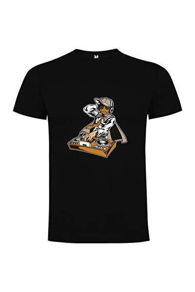 iLovePrints Hat-wearing Turntablist Tshirt